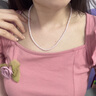 中國黃金（CHINA GOLD）天然珍珠項鏈女生小米珠鎖骨鏈七夕情人節(jié)禮物送女友老婆生日實用 小米珍珠項鏈【K金卡扣不易過敏】 曬單實拍圖