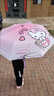 美克杰HelloKitty凱蒂貓晴雨兩用自動(dòng)傘遮陽(yáng)防紫外線(xiàn)太陽(yáng)傘女ins風(fēng) 手動(dòng)款黑膠-HELLO KT貓 曬單實(shí)拍圖