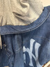 MLB官方 男女情侶經(jīng)典時(shí)尚外套可拆卸連帽牛仔夾克春夏DKB07 紐約洋基隊/靛藍色 S 曬單實(shí)拍圖