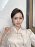 佰藍嬌新中式國風(fēng)時尚套裝女2025夏季新款高級感氣質(zhì)顯瘦休閑褲子兩件套 米色 L （建議110-125斤） 曬單實拍圖