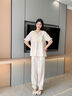 黛夢(mèng)思睡衣女夏季2025新款純棉短袖長(cháng)褲家居服甜美淑女可外穿套裝 JD20259【短袖長(cháng)褲】 M /身高155-161,體重80-105 曬單實(shí)拍圖