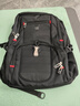 JPXB瑞士軍士刀雙肩包男大容量60升70升商務(wù)出差旅行旅游包戶(hù)外背包潮 黑色加大號(20寸) 曬單實(shí)拍圖