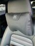 艾黎森汽車(chē)頭枕腰靠真皮車(chē)用護頸枕靠背車(chē)內座椅記憶棉透氣枕頭腰靠墊 本田雅閣思域CRV皓影型格英仕派 尊貴黑【頭枕+腰靠】各1個(gè) 曬單實(shí)拍圖