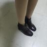 卡帝樂鱷魚（CARTELO）切爾西靴漆皮女鞋2025新款春秋真皮短靴女中粗跟百搭馬丁靴 酒紅色加絨 35 曬單實(shí)拍圖