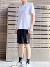 安踏運動套裝男士夏季短袖短褲速干健身服跑步籃球訓(xùn)練透氣吸汗兩件套 曬單實拍圖