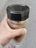 富光玻璃杯男女士加厚新款雙層鵝蛋杯辦公室泡茶杯便攜水杯女車載 黑色400ml 曬單實拍圖