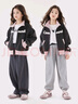 Hello Kitty女童外套秋季兒童開衫中大童休閑上衣時尚衛(wèi)衣 M9022灰粉 150  曬單實拍圖