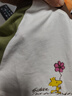 森馬史努比長袖t恤女中長款撞色春秋純棉高克重上衣109524101006 曬單實(shí)拍圖