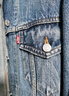 Levi's李維斯冬季女士復(fù)古巴恩風(fēng)翻領(lǐng)水洗時(shí)尚潮流牛仔夾克外套 藍(lán)色 S 曬單實(shí)拍圖
