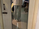 衣然呈品淺色微喇牛仔褲女春夏款高腰寬松直筒高街闊腿美式復(fù)古顯瘦褲子女 藍(lán)色 M 【建議90-110斤】 曬單實(shí)拍圖