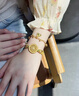 御龍鏡古法點(diǎn)鉆八寶羅盤(pán)黃金手表 999足金可轉動(dòng)表盤(pán)雙扣時(shí)尚手飾送老婆 綠色款 金約38g【約17cm】克重多退少補 曬單實(shí)拍圖