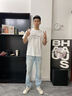 卡賓【冰氧吧】涼感直筒柔軟牛仔褲男士薄款彈力休閑長褲 天藍色37 曬單實拍圖