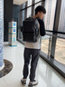 羅梅達(dá)爾（Rommedal）雙肩包男時(shí)尚簡約大容量旅行包男士背包頭層牛皮學(xué)生書包雙肩包 黑色京東快遞【43*30*15CM】 曬單實(shí)拍圖