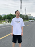 卡賓（CABBEEN）【索羅娜涼感】短袖男士T恤手繪柿子logo發(fā)泡印花短袖T恤男 漂白色02 XL /180/52 曬單實(shí)拍圖