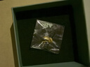 梵制天然蜜蠟方塊耳釘 銀鍍金精美幾何形黃琥珀耳飾簡約小巧時尚銀飾 蜜蠟耳釘 曬單實拍圖