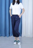 AEMAPE休閑褲女2025春夏季新款女裝薄款褲子設(shè)施高腰九分哈倫褲女褲子 藏青色 L _建議105-120斤 曬單實(shí)拍圖