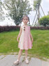 班喜迪女童連衣裙夏裝2025新款洋氣兒童公主裙女寶寶背心裙夏季小童裙子 粉色 120 曬單實拍圖