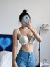 CA BRIDA輕奢品牌女士內(nèi)衣女小胸聚攏性感蕾絲調(diào)整顯大無鋼圈美背前扣文胸 蜜桃粉 70A /32A 曬單實(shí)拍圖