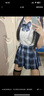 蘿美醬jk制服原創(chuàng)純欲風春秋辣妹性感套裝學(xué)院風女短裙JK百褶裙收腰顯瘦 短袖純欲襯衫+霧桃川42cm+結(jié)胸牌 M 【建議95-105斤】 曬單實拍圖