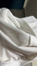 名創(chuàng  )優(yōu)品（MINISO）打底衫男冬季高級感內襯磨毛質(zhì)感半高領(lǐng)加絨長(cháng)袖t恤 白色 XL  曬單實(shí)拍圖