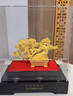 貝伊樂(lè )絨沙金鴻運發(fā)財樹(shù)擺件招財家居客廳玄關(guān)酒柜高端裝飾喬遷新居禮品 發(fā)財樹(shù)【禮盒裝】高約32cm 曬單實(shí)拍圖