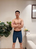 美津濃泳褲游泳褲五分褲泳衣專業(yè)競速訓(xùn)練泳褲男士平角泳褲防尷尬速干 黑藍(lán)綠 XL 【170-180cm 70-85kg】 曬單實(shí)拍圖