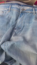 AJ ARMANI JEANS男裝牛仔褲男士秋季修身小直筒彈力潮牌長(zhǎng)褲子 藍(lán)色 6077 38 曬單實(shí)拍圖