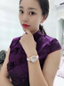 梭倫（SOLLEN）十大名表手表女士全自動機械表防水夜光學(xué)生國表送女友情人節(jié)禮物 【升級加強版】玫瑰金【永生花禮盒】 曬單實拍圖