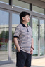 AQUASCUTUM/雅格獅丹2025春夏男士格紋翻領(lǐng)休閑短袖POLO衫 皇家咖 XL 曬單實(shí)拍圖