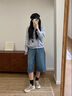 Walker Shop奧卡索休閑鞋女板鞋復(fù)古增高厚底德訓(xùn)鞋女百搭平底休閑運(yùn)動板鞋女 淺沙色 37 曬單實(shí)拍圖