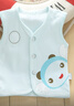 冉旻純薄款嬰兒馬甲 0-1歲春秋純棉寶寶背心新生兒衣服嬰幼兒坎肩夏季 天使藍色 80 (8-12個(gè)月22斤以下） 曬單實(shí)拍圖