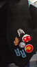 卡圖弛美式高街徽章字母刺繡棒球服男春秋季潮牌寬松高街飛行員夾克外套 黑色 3XL 曬單實拍圖