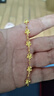 中國黃金（CHINA GOLD）黃金手鏈女足金花海金手飾純金首飾七夕情人節(jié)生日禮物送女友老婆 【京速達(dá)】足金花海手鏈 約5.7g 曬單實(shí)拍圖