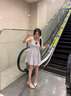 卡帝樂(lè )鱷魚(yú)（CARTELO）不累腳杏色包頭涼鞋女細跟法式3公分時(shí)尚水鉆一字扣帶中空高跟鞋 杏色【3厘米】 37 曬單實(shí)拍圖