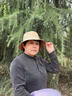 SOMUBAY老人春秋帽子女士薄款雙面戴漁夫帽中老年媽媽夏季防曬盆帽遮陽帽 卡其色 均碼(56-58cm) 曬單實拍圖