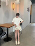 百麗尚熙系列鏤空涼鞋女2025夏季新款百搭外穿休閑厚底羅馬涼鞋舒適洞洞鞋 米色 37 曬單實(shí)拍圖