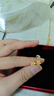 周六福足金小雛菊黃金耳釘女生日禮物計(jì)價(jià)A0910862  約0.91g 一對(duì)  曬單實(shí)拍圖