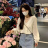 DALEY MODE法式襯衫女氣質(zhì)溫柔雪紡衫女2025秋冬甜美小衫時(shí)尚百搭長(cháng)袖襯衣女 主圖色 2XL 135-150斤 曬單實(shí)拍圖