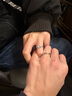 中國黃金（CHINA GOLD）S925銀一見鐘情戒指男女款情侶一對指環(huán)結婚情人節(jié)生日禮物送女友 【今/次日達】玫瑰禮盒+情侶對戒 曬單實拍圖