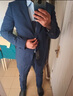 雅戈爾 西服男士 2020春季青年男休閑正裝西服 GOTX270202HCY上衣 藍色 175/92A 曬單實(shí)拍圖