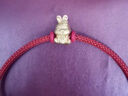 周六福黃金轉(zhuǎn)運(yùn)珠女如意兔足金本命年生肖兔子定價(jià)A1611234 約1.09g  曬單實(shí)拍圖