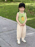 幼歌（YOUGE）嬰幼兒夏季新款寬松百搭防蚊褲透氣親膚兒童休閑長(zhǎng)褲潮 米白 90 cm 曬單實(shí)拍圖