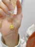 中國黃金（CHINA GOLD）黃金項鏈女士足金小熊吊墜純金七夕情人節(jié)禮物送女友老婆 足金小熊吊墜約1.5g*配銀鏈 曬單實拍圖