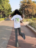 WYKZ短袖男t恤女2025夏季新款寬松學(xué)生半袖韓版百搭體恤衫上衣服男裝 白色 L （120-140斤） 曬單實拍圖