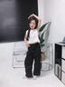 女童工裝褲春裝2025新款兒童夏季闊腿褲女孩大童潮酷炸街街舞褲子 套裝【白背心+黑褲子】 限時(shí)價(jià) 150 曬單實(shí)拍圖