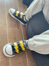 匡威Converse All Star 小童魔術(shù)貼男女童帆布鞋青少年百搭休閑鞋嬰童 曬單實(shí)拍圖