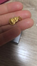 周大福小版絲絨福祿葫蘆黃金吊墜女足金首飾送禮(工費:360計價)EOF1369 足金 約3.25g 曬單實拍圖