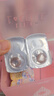 瀾柏彩色隱形眼鏡啾咪系列三明治美瞳日拋10片奶嘟嘟褐375度 曬單實(shí)拍圖