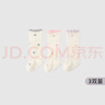 巴厘小豬【反季清倉】女寶寶長筒襪春秋季嬰兒高筒襪不勒腿長襪女童甜美花 粉灰紫 3雙 1-3歲 11-12cm 曬單實拍圖
