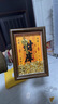 以搭財(cái)庫(kù)鑰匙相框擺件開金庫(kù)財(cái)神五路財(cái)八方財(cái)十二生肖金鑰匙公室擺件 【虎】金庫(kù)擺件加強(qiáng)版+200粒元寶胡桃木色 曬單實(shí)拍圖